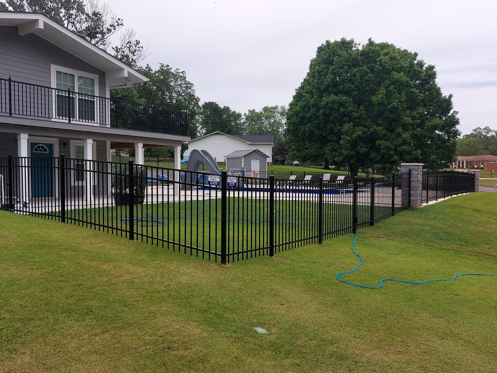 Fence built by Precision Fence Company in Columbia, Tennessee